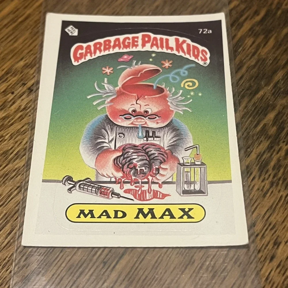 Vintage MAD MAX 1985 Garbage Pail Kids Series 2 - #72a GPK BB2